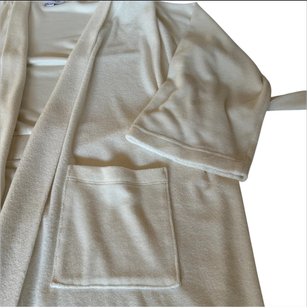 Brownlee Terry Cream Robe Size M/L - Picture 9 of 14
